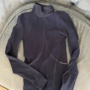 SOLD - Carbon38 open back dance crop